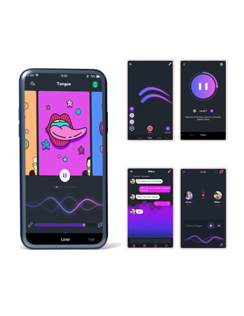 Комплект тренажер + вагинальный шарик Magic Motion Crystal Duo со смарт-управлением